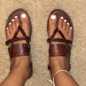 Brown sandals